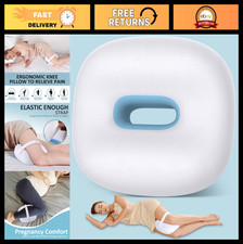 Ergonomic Memory Foam Knee Pillow for Side Sleepers - Sciatica Relief Back Pai