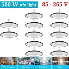 12Pack 500W UFO Led High Bay Light Commercial Industrial Factory Warehouse Light
