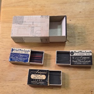 Autopoint Real Thin Leads 514 515 Lead Refills Mechanical Pencil Vintage NOS