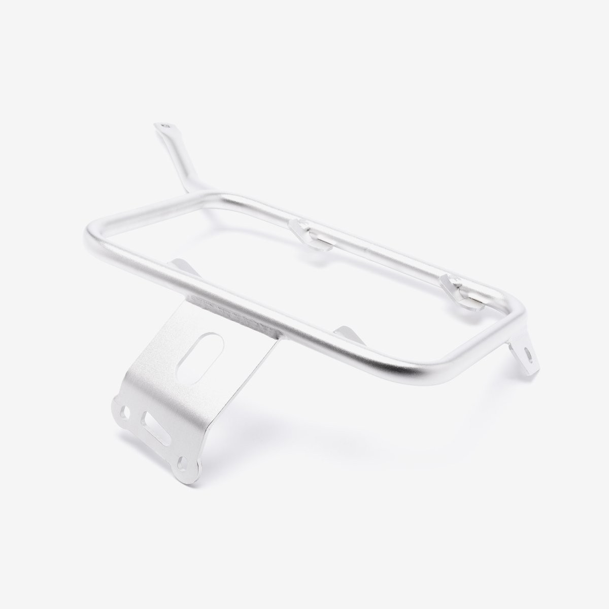 Right Luggage Rack for LX650-2C-E5 Dual Sports Motorcycle Silver Metal Anodised