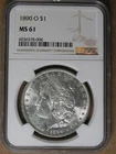 $1 1890-O Morgan Silver Dollar NGC MS61 New Orleans Mint * AvenueCoin
