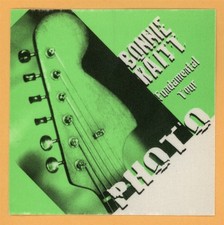 Bonnie Raitt 1998 Fundamental Concert Tour PHOTO Backstage Pass