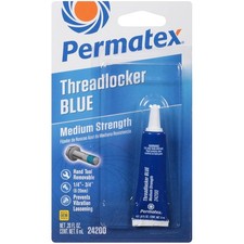 Permatex 24200 Threadlocker Blue Medium Strength,Thread Lock  Screw Glue for Bo