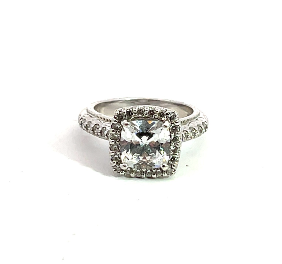 TACORI 925 Sterling Silver Cubic Zirconia Ring Size Grams
