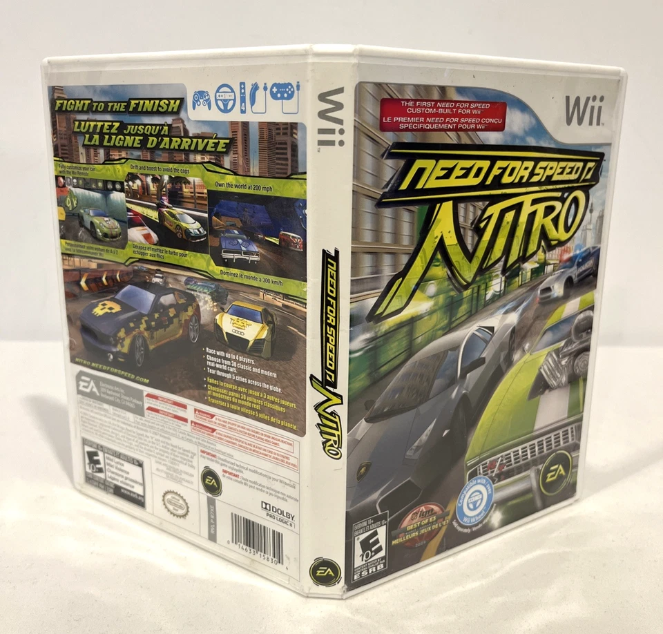 NEED FOR SPEED NITRO NINTENDO WII FIGHT TO THE FINISH GAME & CASE 2009 EA - Image 4 of 4