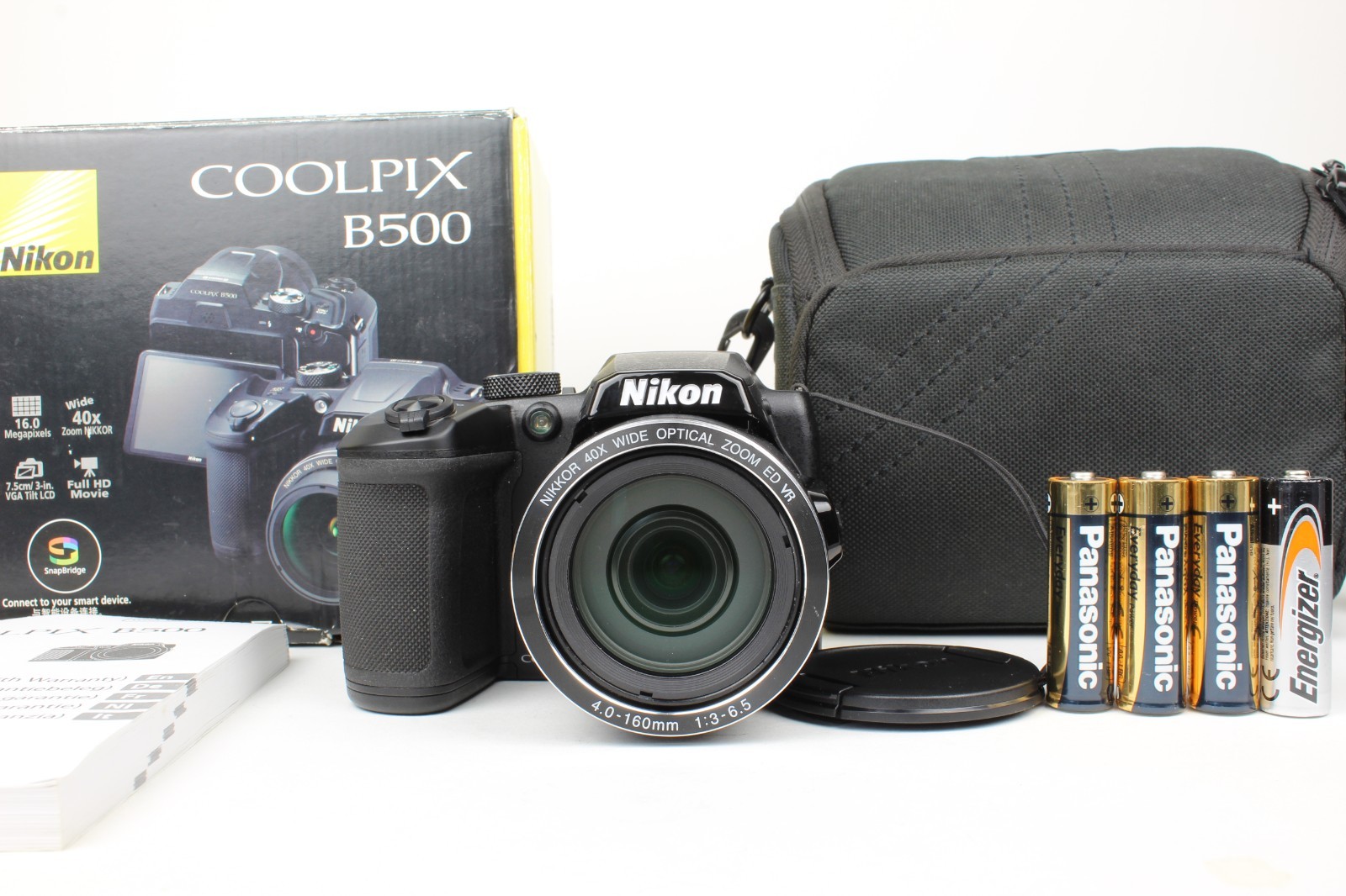 Nikon Coolpix B500 16MP Digital Bridge Camera Black 40x Zoom, Excellent Conditio