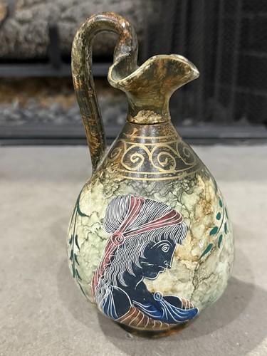 Hand Made ,Hand painted, vase / Jug Pottery made in Greece - 第 1/8 張圖片