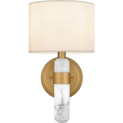 Brushed Weathered Brass One Light Wall Sconce from the Kimberly Collection - Picture 3 of 5