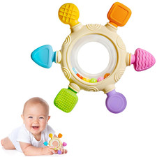 Silicone Teethers for Babies 6-12 Months, Teething Toys for Babies 0-6 Months, B