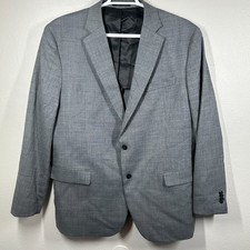 Awearness Kenneth Cole Blazer Men's Size 48 Long Gray Wool Blend