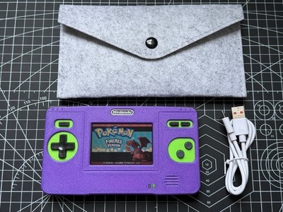 Nintendo DS To GBA Gameboy Macro XL 3D Print Front & Sound Amp & USBC - Purple