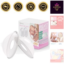 BPA-Free Nursing Cups: Soft Silicone Breast Shells for Milk Collection - Pack...