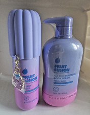 2 pc set Bath  Body Works BERRY BLISS Fruit Fusion Mist  Body Wash NEW Sealed