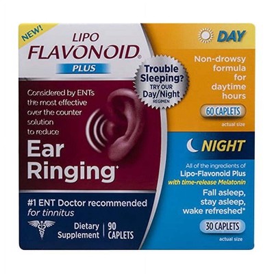 Lipo-Flavanoid Plus Day and Night Combo Kit Caplets, To Reduce Ear Ringing,...