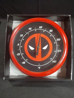 Marvel Deadpool Emblem Indoor & Outdoor Thermometer New