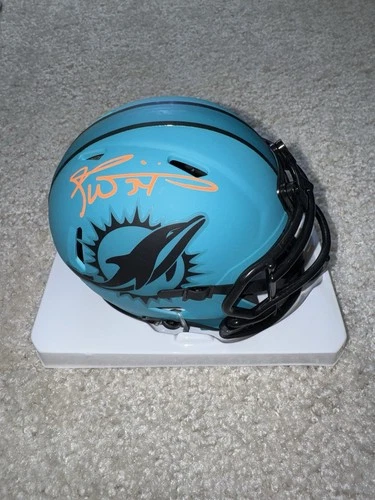 Ricky Williams Signed Autographed Miami Dolphins Mini RAVE Helmet - Beckett COA