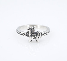 James Avery Rare Retired Unicorn Ring Sterling Silver Size 5 RS3881