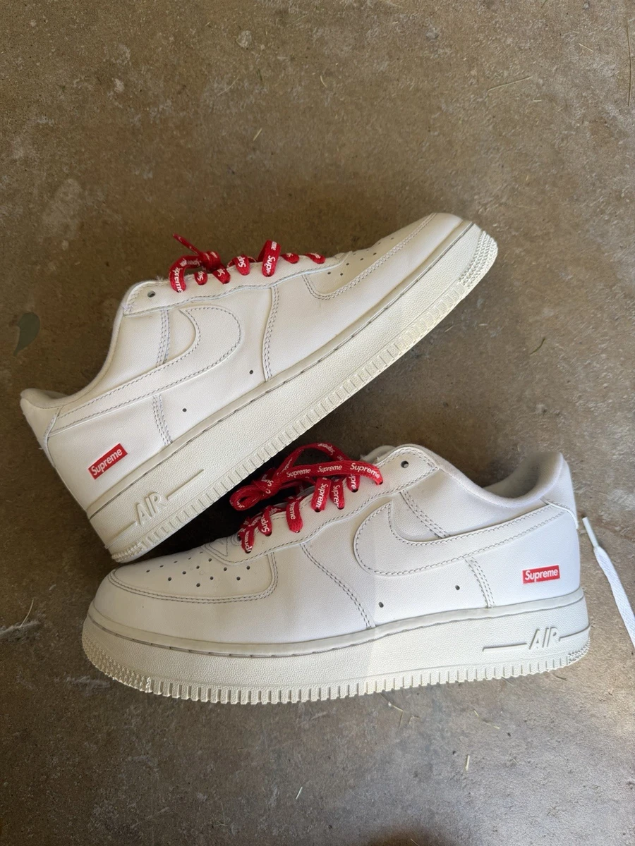 Supreme Air Force 1 ホワイト　27cm Nike Air Force 1 Supreme White | eBay
