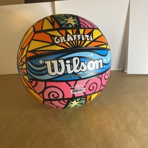 Wilson Graffiti Volleyball – Official Size & Weight – Colorful Beach Ball UNUSED