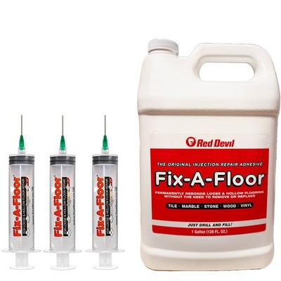 Fix-A-Floor 3,8 Liter Wanne mit 3 x 60 ml Spritzenapplikator-Sets - extra stark