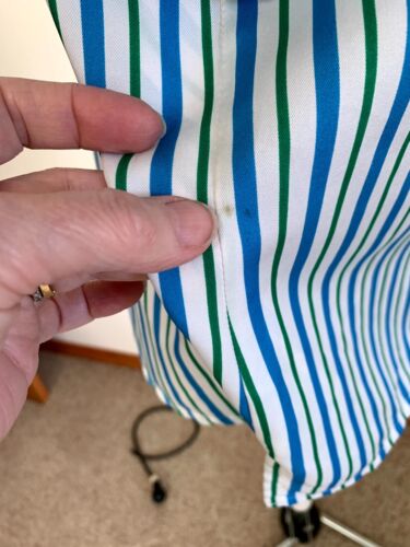 Bill Blass Girl Scouts of the USA Striped Blouse and Scarf size 40 - Picture 3 of 12