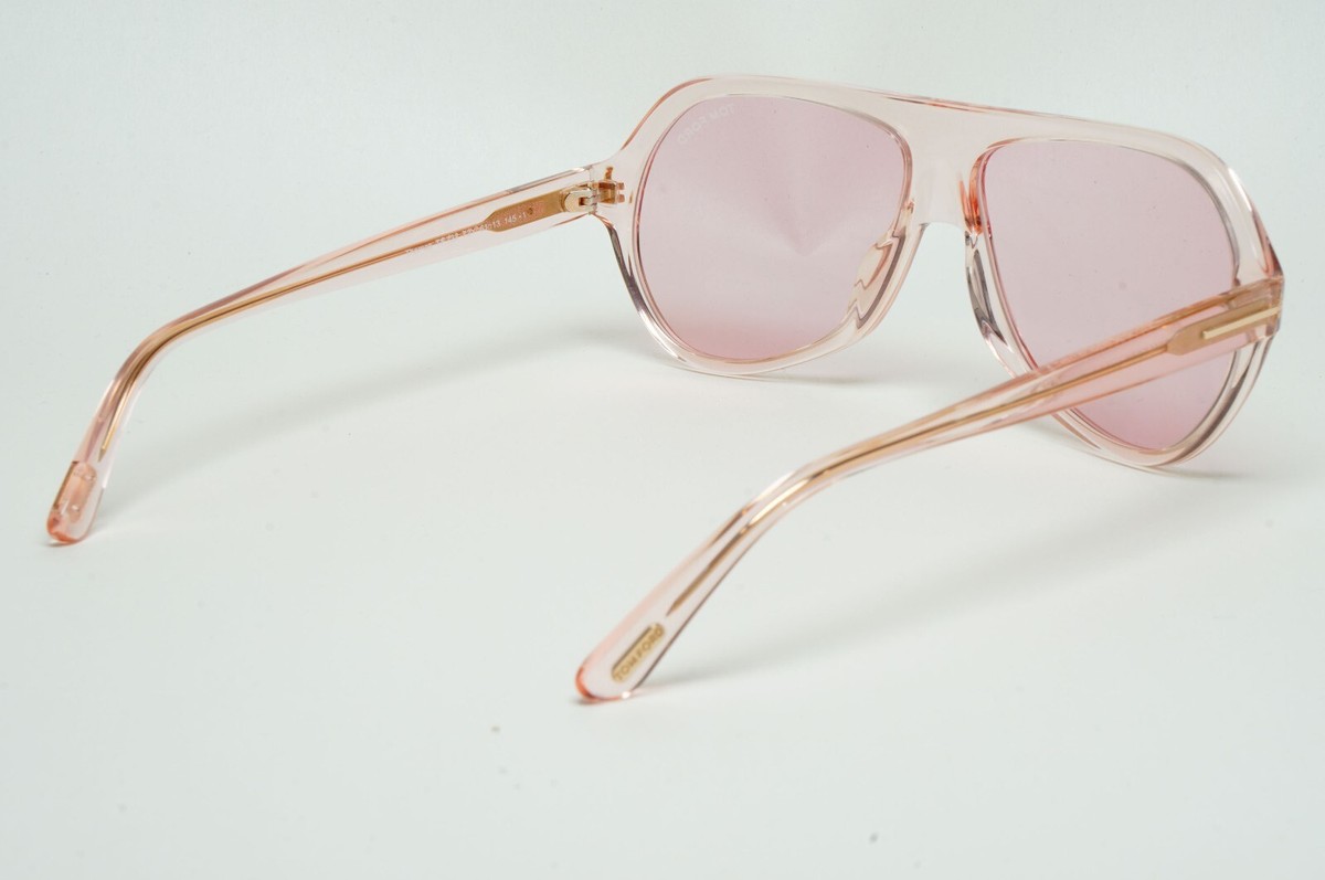 TOM FORD　サングラス Tom Ford Sunglasses Thomas Transparent Pale Pink Square FT0732 TF