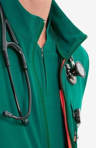 INFINITY GNR8 Men's Premium Zip Front Scrub Jacket - Picture 19 of 45