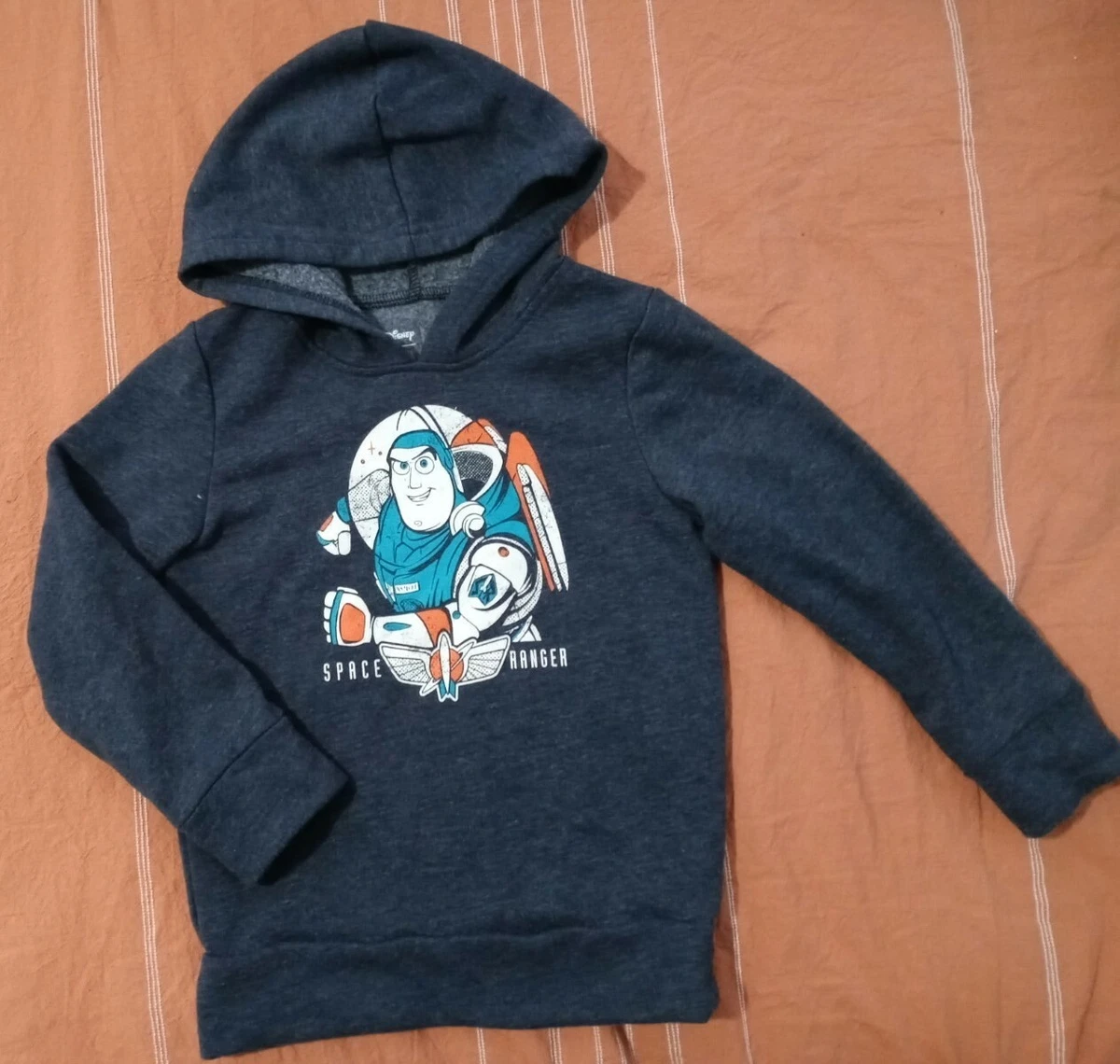 Jumping Beans Disney Toy Story Buzz Lightyear Boy's Fleece Hoodie Sz 5 Navy Blue