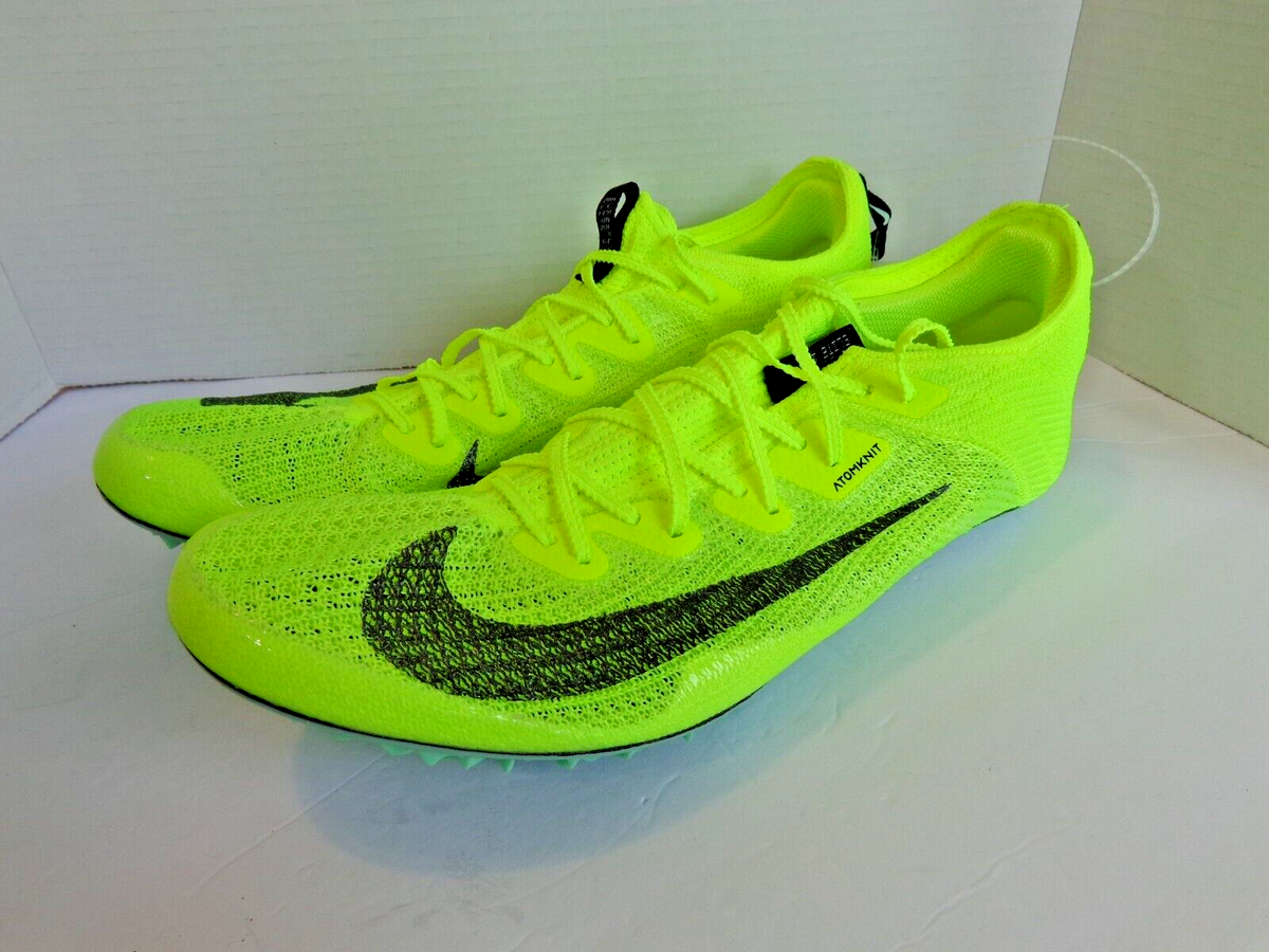 Nike Zoom SUPERFLY Elite 2 Sprinting Spikes Track & Field DR9923-700 Sz 9.5 Men Nike Zoom Superfly Elite 2 Volt Black Track Running Spikes  main image 2