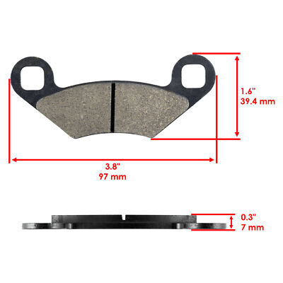 Front & Rear Brake Pads For Polaris Sportsman 500 HO (2010-2013) - Autodayplus 4 thumbnail image