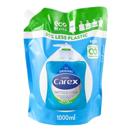 CAREX ORIGINAL ANTIBAC HAND WASH DERMA CARE LIQUID SOAP ECO REFILLS 1