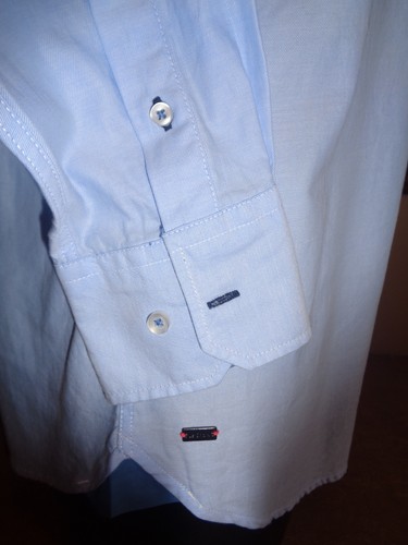 Men's Le Shark Long Sleeve Shirt plain all sizes BNWT cotton - Picture 5 of 15