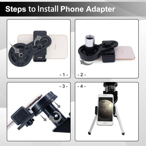 Telescope for Adults & Kids, 70mm Aperture Astronomical Refractor Telescopes ... - Picture 6 of 7