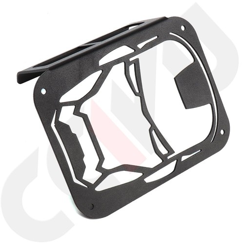2pcs Tail Light Cover Iron Man Rear Steel Lamp Guard For 07-16 Jeep Wrangler JK - Picture 4 of 8