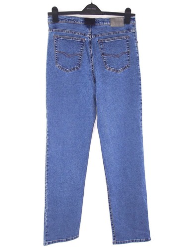 Holiday Pantalone Jeans Donna 48 W34 2Xl Eu44 Blu Denim Gamba Dritta Made Italy - Picture 22 of 24