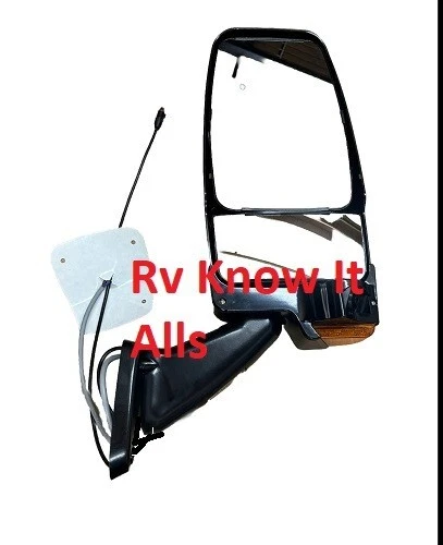 716218 Velvac Passenger Side Vmax With Camera and Base Class A Rv Side Mount