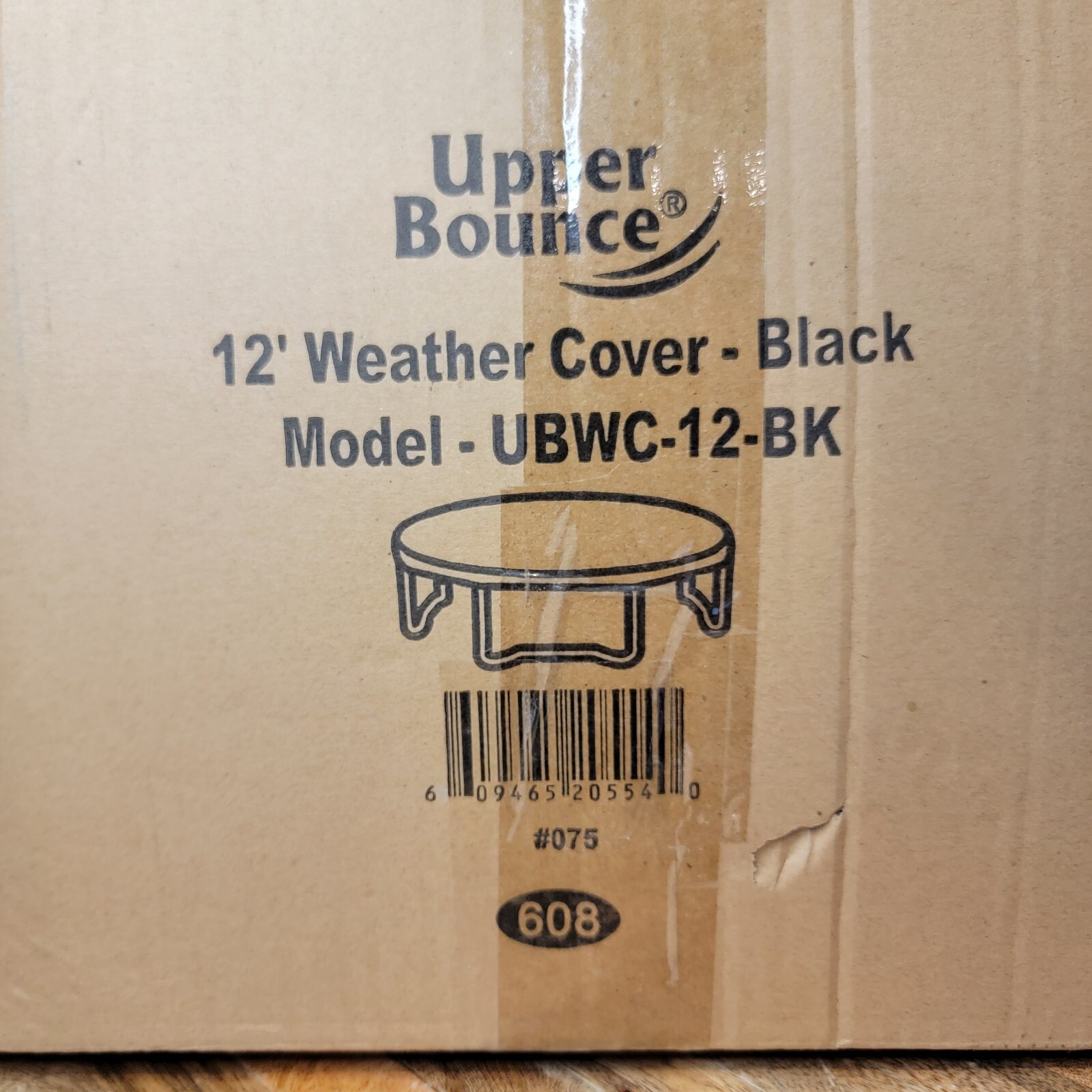 Upper Bounce 12ft Round Trampoline Weather Cover Black 12'
