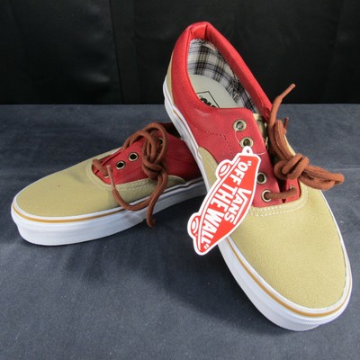 red and tan vans