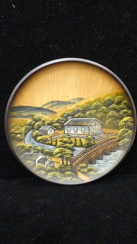 Targa da parete in legno artigianale Pfaff 1981 Germania Ovest serie Heritage - Foto 1 di 4