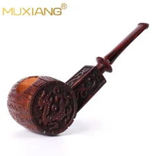 Freehand Tobacco Pipe Cumberland Stem Briar Pipe Wooden Carved Smoking Pipe