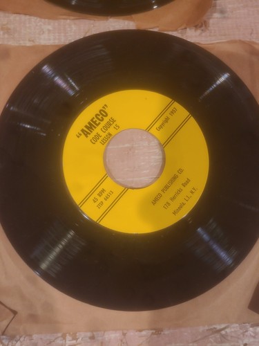 1957 Military Ameco Code Course 6 Record Lessons 11-22 45rpm Untested - Picture 14 of 14
