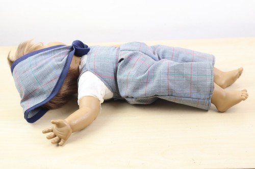 Art Marca Spain Expressions Doll with Dungarees Cap and Shirt 14 Inches Tall VGC - Picture 9 of 10