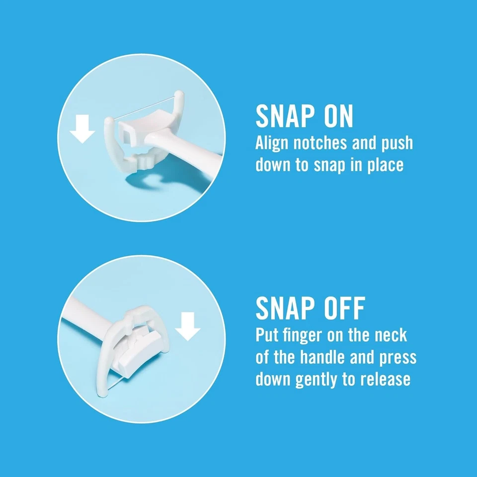 Cabezales de recarga REACH Listerine Ultraclean Access Flosser, como nuevos, 28 pies (paquete de 1) Foto 4 de 4