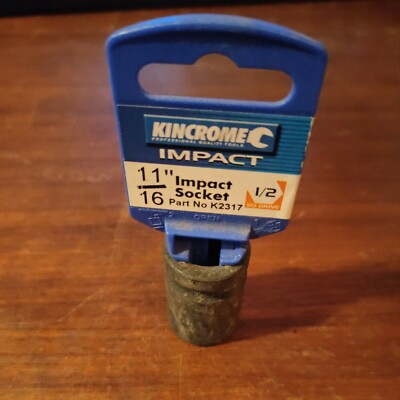 #ad Kincrome SHALLOW IMPACT SOCKET 1 2” Square Drive*Aust Brand 11 16” K2317 AU $46.50