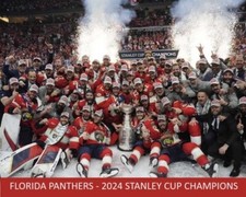FLORIDA PANTHERS 2024 Stanley Cup Champions Glossy 8 x 10 Photo Poster Man Cave