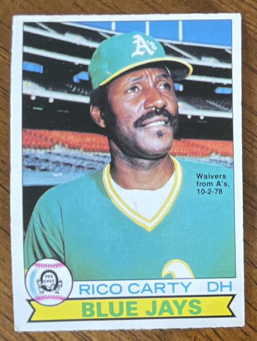 1979 O-Pee-Chee OPC Baseball - #291 Rico Carty - Toronto Blue Jays