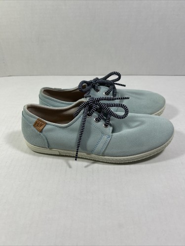 Fly London 37 Robin Eggs Blue Suede Tenner Shoes 7 Medium - Bild 5 von 6