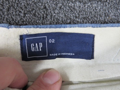 Gap Slacks Pants Womens 2 Blue Cuffed Flat Front Ankle New - Picture 4 of 13