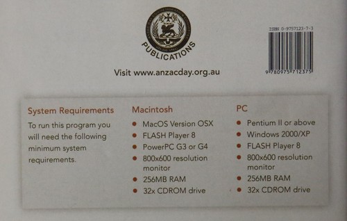 ANZAC Adventures - Interactive CD-ROM - Learn about ANZAC Day - Afbeelding 11 van 11