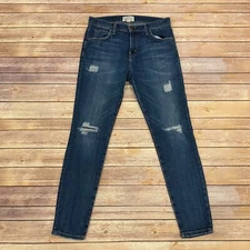 Current Elliott Size 25 Slouchy Stiletto Jeans in Tempest Destroy Distressed